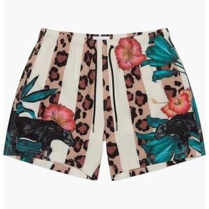 New Mavrans Men’s Leo Pantera Performance Swim Shorts Trunks Size L